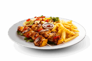 Assiette Brochettes De Poulet
